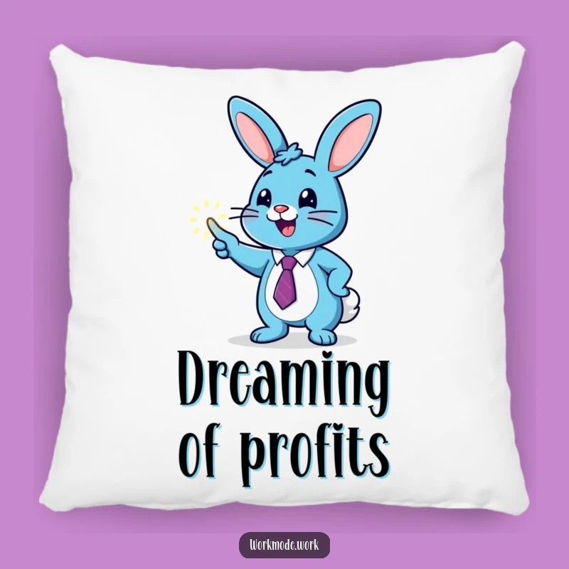 Funny Bunny Graph Pillow: Cozy Ambition for Your Space!
