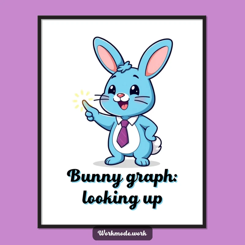 Free Printable Wall Art: Funny Bunny Investor - Hilarious Downloadable Decor!