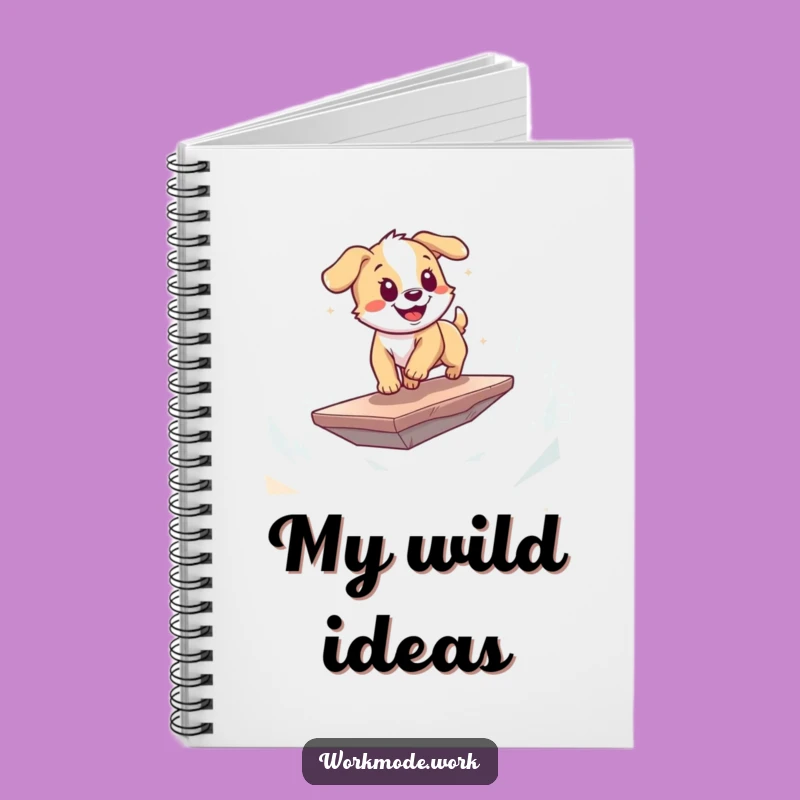 Funny Puppy Notebook: Digital Zoomies Puppy, Blank Funny Gift for Notes